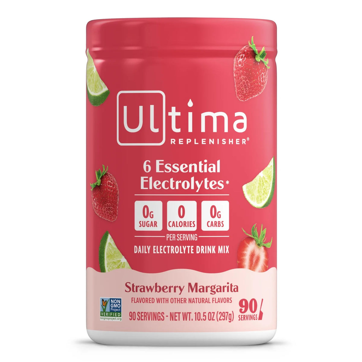 Strawberry Margarita Electrolyte Hydration Powder - 90 Serving Canister